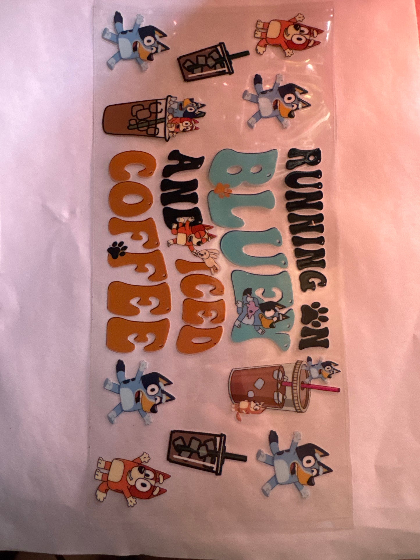 Runnin on bluey & iced coffee