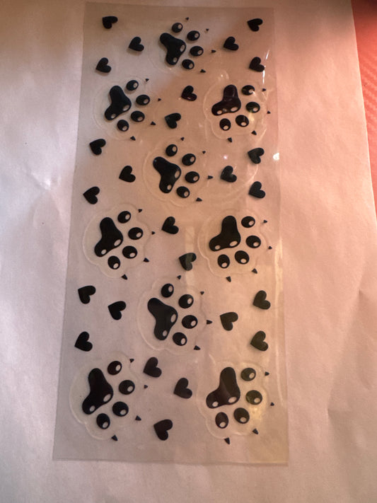 Dog Paws & Hearts